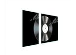 Piastre Copri Fornelli 2 Pezzi 90X52 Ceramica Copri Piano Cottura Vetro Tagliere Vinile Nero