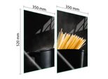 Piastre Copri Fornelli 2 Pezzi 35X52 Copri Piano Cottura In Ceramica Tagliere In Vetro Pasta Nero