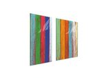 Piastre Copri Fornelli 2 Pezzi 75X52 Copri Piano Cottura In Ceramica Tagliere In Vetro Color Legno