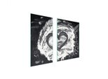 Piastre Copri Fornelli 2 Pezzi 75X52 Ceramica Copri Piano Cottura Vetro Tagliere Cuore Cucina
