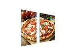 Piastre Copri Fornelli 2 Pezzi 75X52 Ceramica Copri Piano Cottura Vetro Tagliere Pizza Cibo