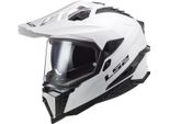 LS2 Casco Enduro "MX701 Explorer Solid"" 3 Bianco, Taglia 65 / 66 = 3XL"