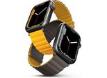 Uniq Pasek Revix Apple Watch Series1/2/3/4/5/6/7/8/9/Se/Se2/Ultra/Ultra 2 42/44/45/49Mm. Magnetico Reversibile Musztardowy-Khaki/Mustard-Khaki