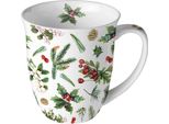 Natale - Tazza - Tazza 0,4 L - Fine Bone China - Dimensione: Ø 10 Cm