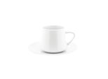 Mulex 12 Pz. Set Di Tazze Da Moka Con Piattini In Porcellana Servizio Da Moka 100 Ml Bianco
