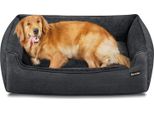 Cuccia Per Cani Feandrea, Sfoderabile, 110 X 75 X 27 Cm, Grigio Scuro