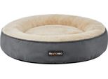 Letto Per Cani Feandrea, Letto Per Gatti, Ciambella, Ø 60 Cm, Grigio Scuro