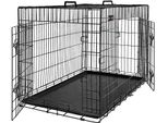 Gabbia Per Cani Feandrea Con 2 Porte, 92,5 X 57,5 X 64 Cm, Nero