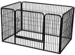 Feandrea, Recinto Per Cuccioli, Recinto Per Cani, Recinto Per Esterni, Box Per Cani 122 X 80 X 70 Cm