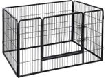 Recinto Per Animali Feandrea, Pista Per Cuccioli, 122 X 80 X 70 Cm, Nero
