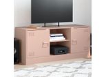 Maison Exclusive - Mobile Tv Rosa 99X39X44 Cm Acciaio