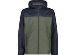 Man Giacca Rain Fix Hood Verde Petrolio (E319) 46