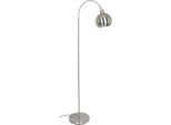 Salesfever Stehlampe "Pepe", Silber (Edelstahlfarben), 1, Ø 20Cm H: 153Cm, Leuchten, Gestell Aus Metall, Stehlampe