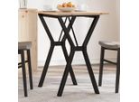 Maison Exclusive - Tavolo Da Pranzo Telaio A Y 80X50X75 Cm Legno Pino E Acciaio