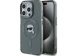 Karl Lagerfeld Klhmp15Xhlskik Iphone 15 Pro Max 6.7 Czarny/Nero Custodia Rigida Iml Metallo Karl Head Magsafe