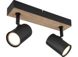 Globo Lighting|Faro In Metallo Nero Opaco, 2X GU10