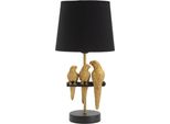 Lampada Da Tavolo 20 X 39 X 20 Cm Metallo Pvc Poliestere Nero Oro