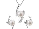 Set Di Gioielli In Argento Con Perle Autentiche Pavona 29039.1B (Orecchini, Collana, Ciondolo)