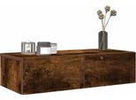 Maison Exclusive - Mensola A Muro Con Cassetti In Rovere Affumicato 60X26,5X15 Cm
