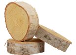 Dischi In Legno Di Betulla Per L'artigianato E Il Design Creativo Della Tavola, 18 Pezzi