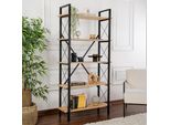 Skye Decor, Elysian - Rovere, Nero, Librerie, Rovere, 90 X 180 X 33,5 Cm