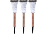 3 Luci Di Posizione Solari Canopo - 20 Lumen - Beige