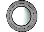 Gilde Spiegel, Rund, "Como"", Spiegelglas, Schwarz, Ve 1, L. 2 Cm, D. 76 Cm 74175"
