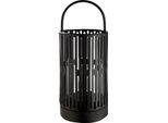 Gilde Windlicht, Zylindrisch, "Como"", Metall, Schwarz, Ve 2, H. 39 Cm, D. 15 Cm 74172"