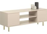 Mobile Rtv Focus Cashmere 135 Cm - Gambe Dorate