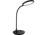 Lampada Da Tavolo A Led, Nera, Regolabile, Cct, Touch Dimmer