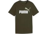 Puma Essentials 2 Graphics Nº1 Logo Maglietta A Maniche Corte Verde 11-12 Anni Ragazzi Verde 11-12 Anni
