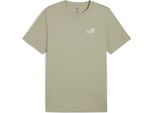 Puma Ess 2 Color Small No. 1 Logo Tee - Verde, Taglia:L
