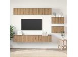 Maison Exclusive - Mobile Tv Da Parete In Legno Di Rovere Artisan