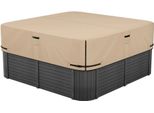 Copertura Idromassaggio Impermeabile Marrone - Copertura Antipolvere 2413X2413X508Mm - Protezione Per Vasca Idromassaggio Esterna