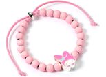 Bracciale Hello Kitty Con Perline Rosa E Ciondolo My Melody 21 Cm