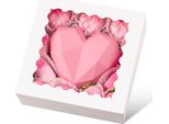 Scatole Per Torte Con Finestra Scatole Regalo 6 Pezzi 25X25X6,5 Cm Bianco