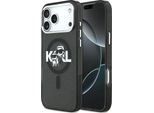 Etui Karl Lagerfeld Iml Glitter Karl & Choupette Sketch Logo Magsafe Na Iphone 17 Pro Max - Czarne