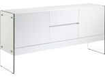 Credenza Angel Cerdá In Legno Bianco E Vetro Temperato 3063