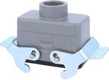 04301101731 Harting Han 10B Custodia Con Attacco Basso, 1X Uscita Cavo Dritto PG16, Con 2 Traverse PG16 Pressacavo