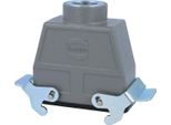 04301160761 Harting Han 16B Custodia Per Accoppiamento Alto, Uscita Cavo Diritto 1Xm25, Con 2 Traverse Attacco A Vite M25