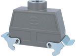 04301240464 Harting Han 24B Custodia Per Passacavi Alta, Uscita Cavo Diritto 1Xm25, Con 2 Traverse M25 A Vite