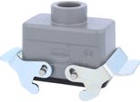 04301101761 Harting Han 10B Custodia Per Accoppiamento Basso, Uscita Cavo Diritto 1Xm20, Con 2 Traverse Attacco A Vite M20