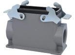04301160270 Harting Han 16B Custodia A Base Alta, Uscita Cavi Laterale 2Xpg21, Con 2 Traverse Attacco A Vite PG21