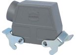 04301160563 Harting Han 16B Custodia Per Passacavi Alta, Uscita Cavi Laterale 1Xm25, Con 2 Traverse M25 A Vite