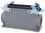 04301240231 Harting Han 24B Custodia A Base Alta, 1X Uscita Cavo Laterale PG29, Con 2 Traverse Pressacavo PG29
