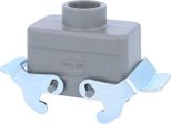 04301101431 Harting Han 10B Custodia Bassa, 1X Uscita Cavo Dritto PG16, Con 2 Traverse Pressacavo PG16