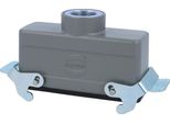 04301241763 Harting Han 24B Custodia Con Attacco Basso, 1Xm25 Uscita Cavo Dritto, Con 2 Traverse M25 Attacco A Vite