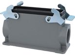 04301240272 Harting Han 24B Custodia A Base Alta, Uscita Cavi Laterale 2Xm32, Con 2 Traverse M32 A Vite
