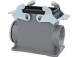 04301100278 Harting Han 10B Custodia A Base Alta, 1 Uscita Cavi Laterale M40, Con 2 Traverse M40 A Vite