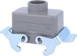 04301101465 Harting Han 10B Custodia Bassa Per Passacavi, Uscita Cavo Diritto 1Xm25, Con 2 Traverse M25 A Vite
